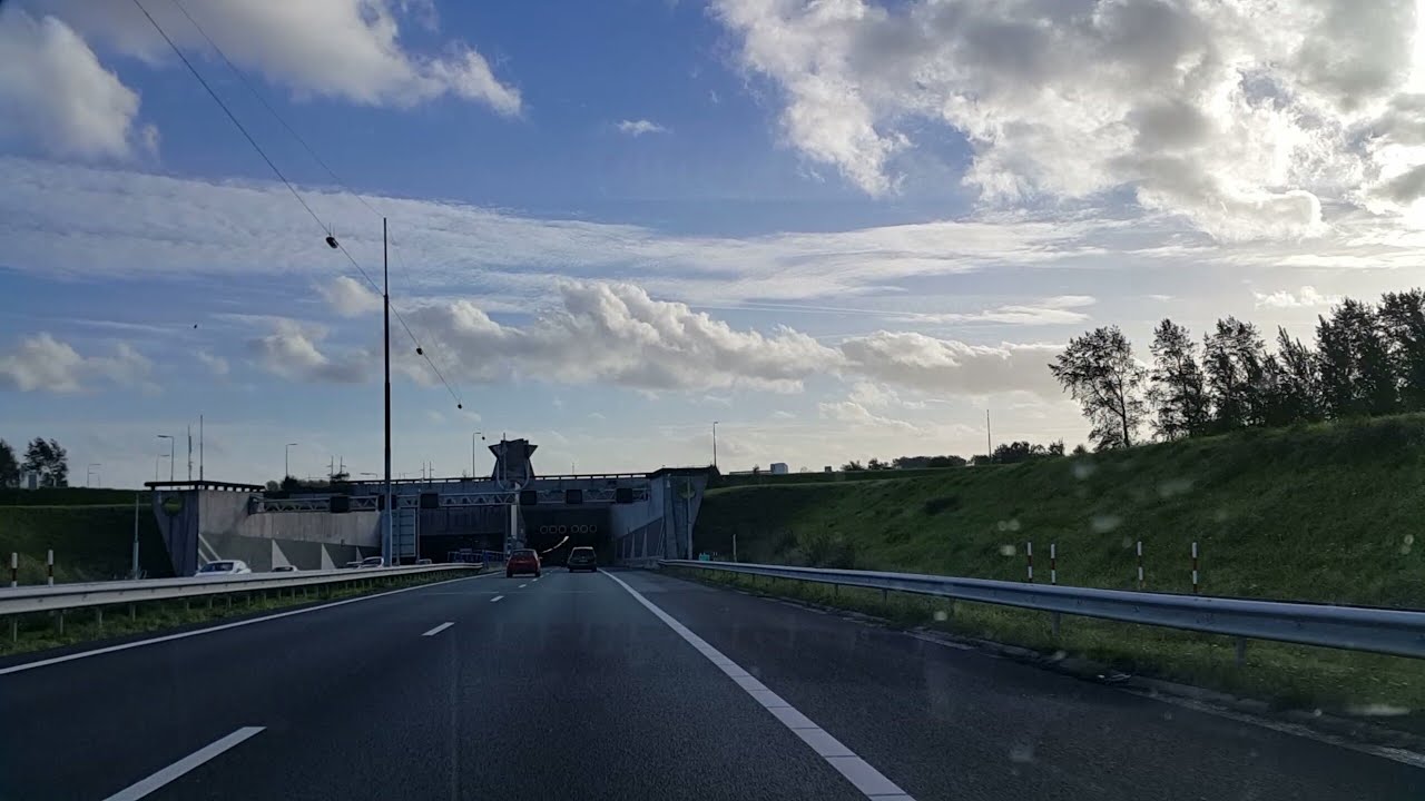 Dashcam Beelden Beverwijk》Cruquius Via A9,N205 en N201( Wijkertunnel).
