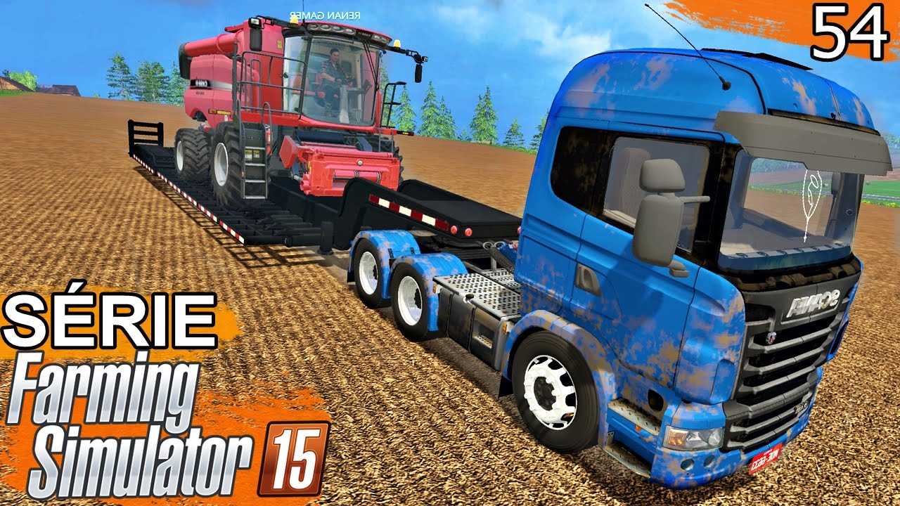 TRANSPORTANDO COLHEITADEIRA NO CAMINHÃO | Farming Simulator 15 | Em Busca do Sucesso - Episódio 54