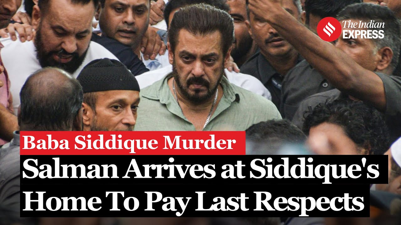 Baba Siddique Death: Salman Khan Arrives at Baba Siddique's Residence to Pay Last Respects