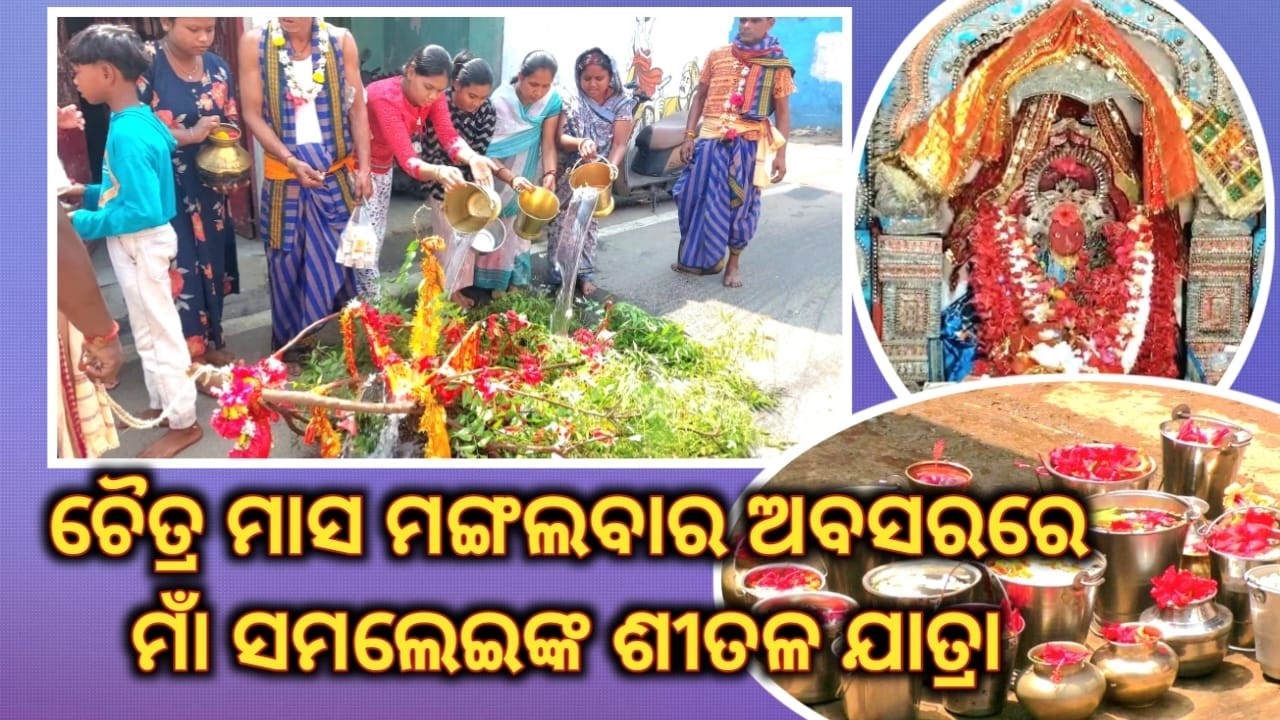 ଚୈତ୍ର ମାସ ମଙ୍ଗଲବାର ଅବସରରେ ମାଁ ସମଲେଇଙ୍କ ଶୀତଳ ଯାତ୍ରା #bargarh #maa #samaleswari #sital #samalei #news