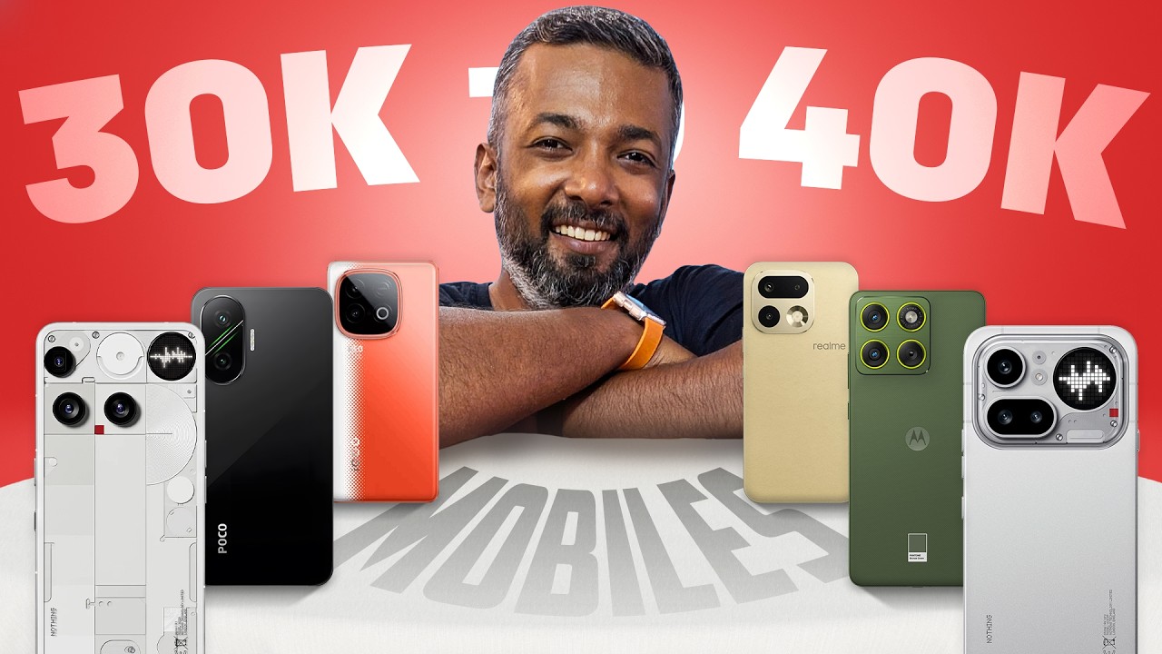😍🚀Best Phones Between ₹30K–₹40K 📱| S24, Pixel, Oneplus, Nothing Phone, Moto, iQOO #SBUS