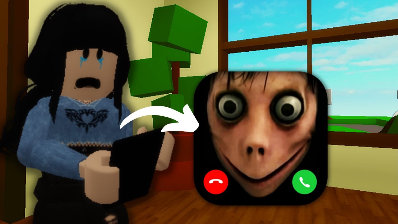 NUNCA LLAMES A MOMO|HISTORIA DE TERROR EN BROOKHAVEN ROBLOX