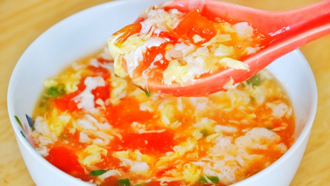 🍅🥚 Лучший рецепт томатного супа с яйцом! 🥚🍅 CiCi Li — Рецепты азиатской домашней кухни