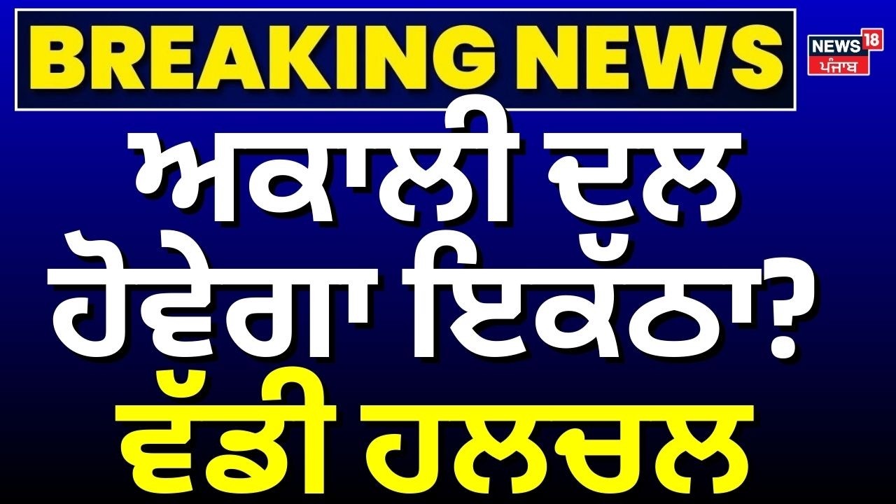 Live | Akali Dal | ਕੀ ਅਕਾਲੀ ਦਲ ਹੋਵੇਗਾ ਇਕੱਠਾ?, ਮੀਟਿੰਗ ਤੋਂ ਪਹਿਲਾਂ ਵੱਡੀ ਹਲਚਲ| Majithia | Daljit Cheema