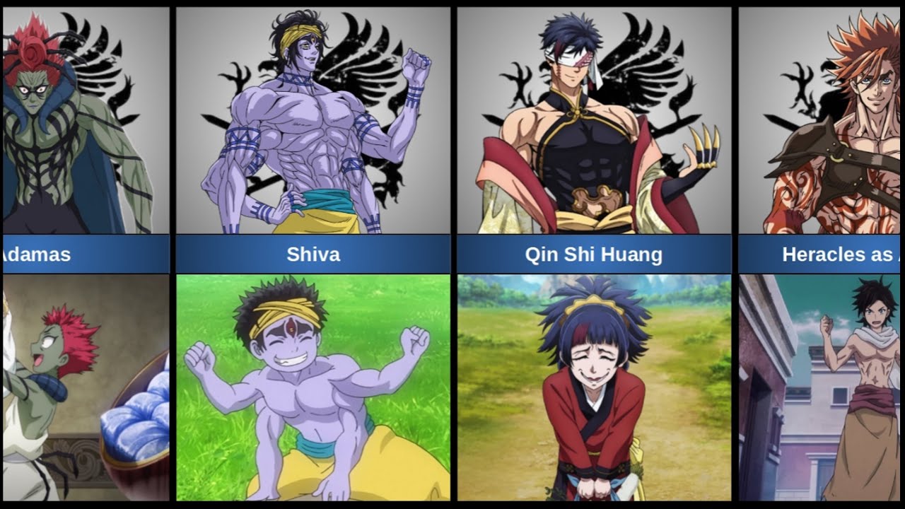 Characters in Record of Ragnarok as kids