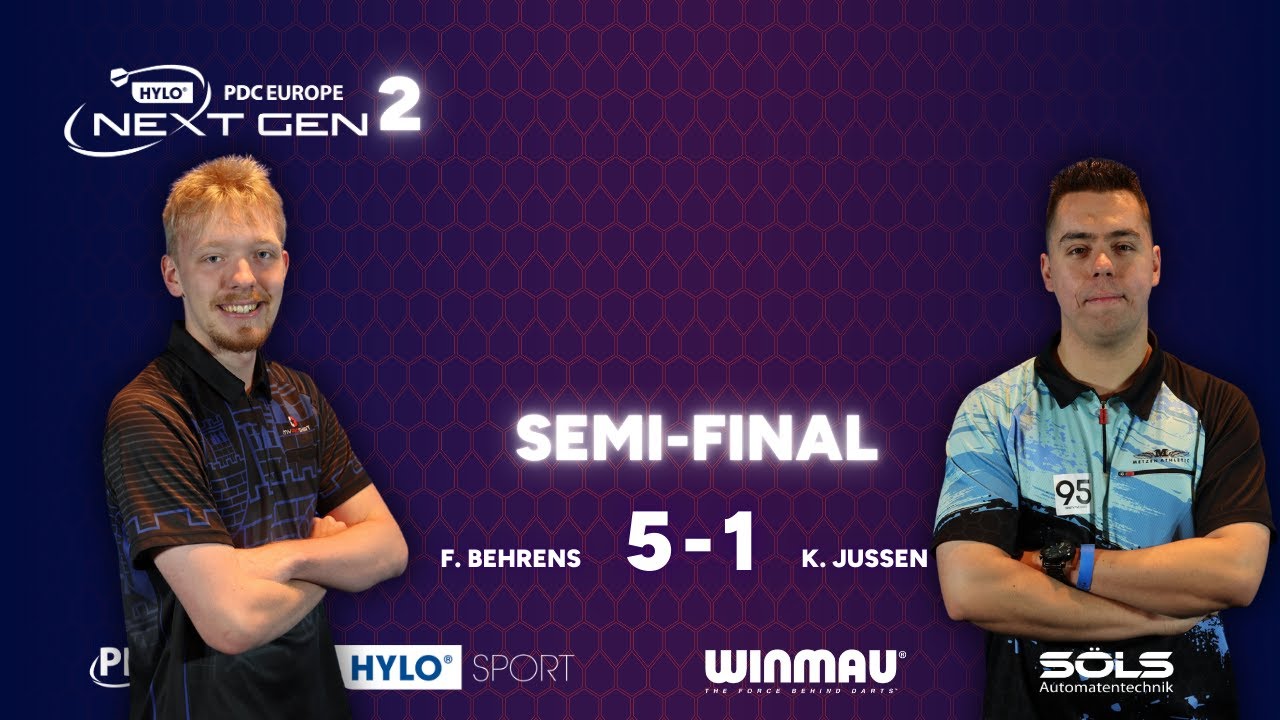 Halbfinale Event 2: Finn Behrens vs. Kevin Jussen - HYLO PDC Europe Next Gen 2026