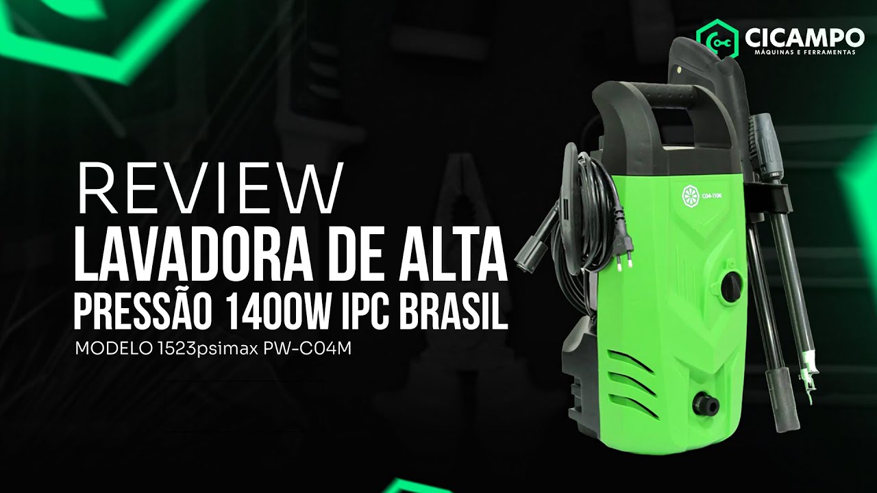 Lavadora de Alta Press&atilde;o 1400w 1523psimax PW-C04M IPC Brasil (220v)