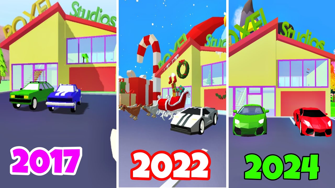 Evolution of vehicles in dude theft wars