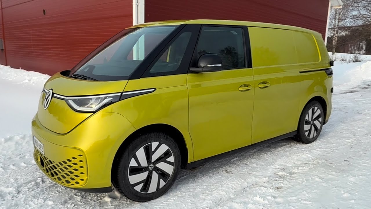 Uuden työauton esittely. Vw id buzz cargo.