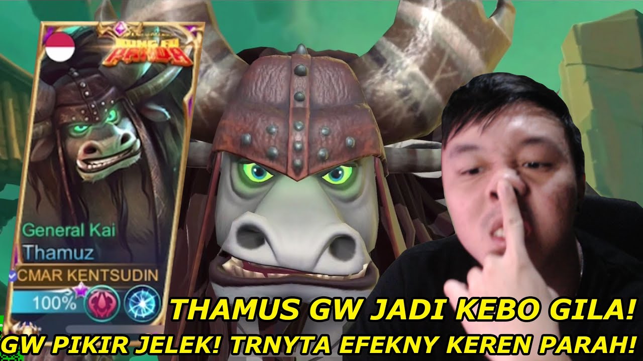 THAMUS KUNGFU PANDA JADI KEBO GILA! GW BANTAI SEMUANYA!