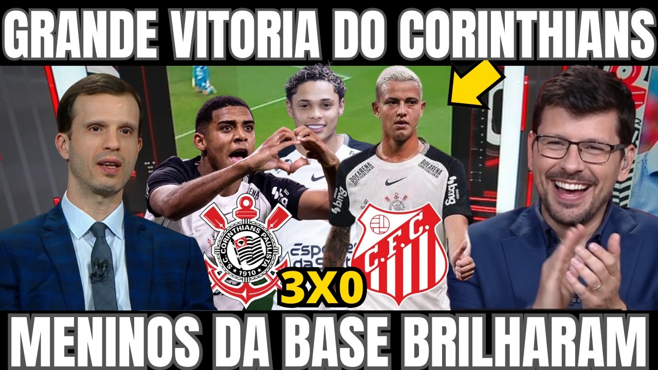 PÓS JOGO CORINTHIANS 3X0 CAPIVARIANO MENINOS DA BASE BRILHARAM! JOGO DO CORINTHIANS HOJE