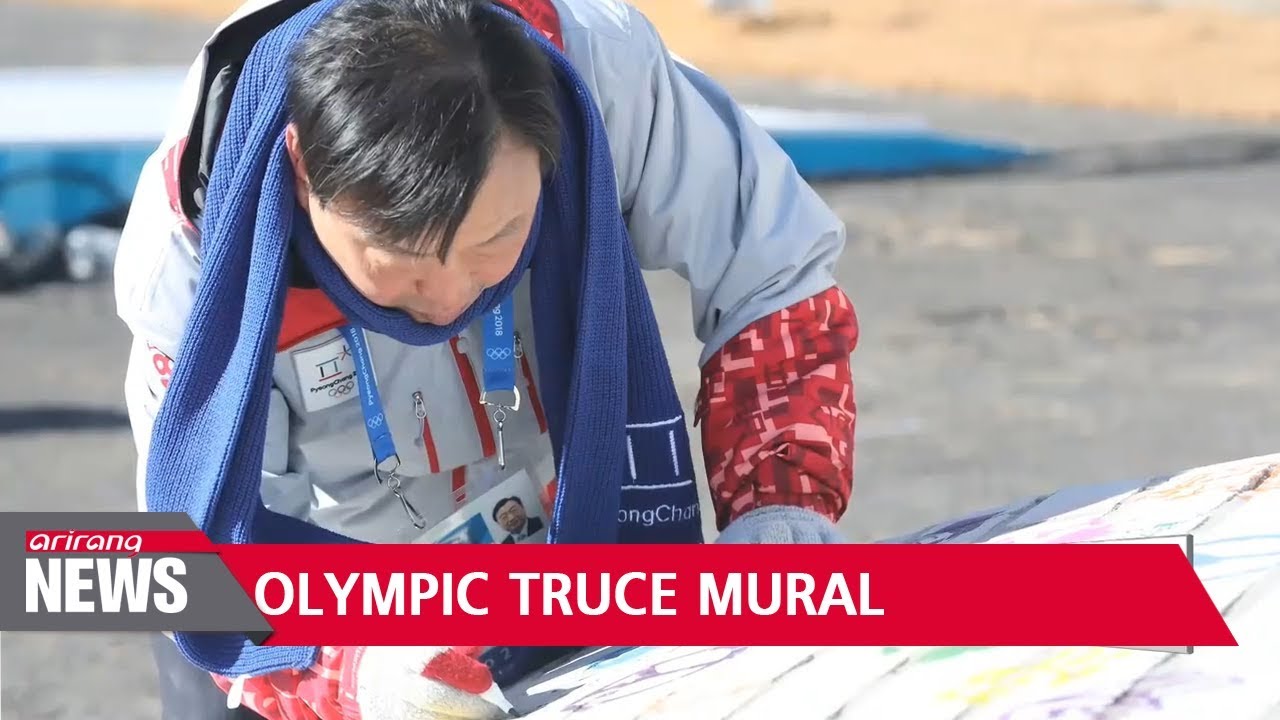 Olympic Truce Mural installed in PyeongChang Olympic Village