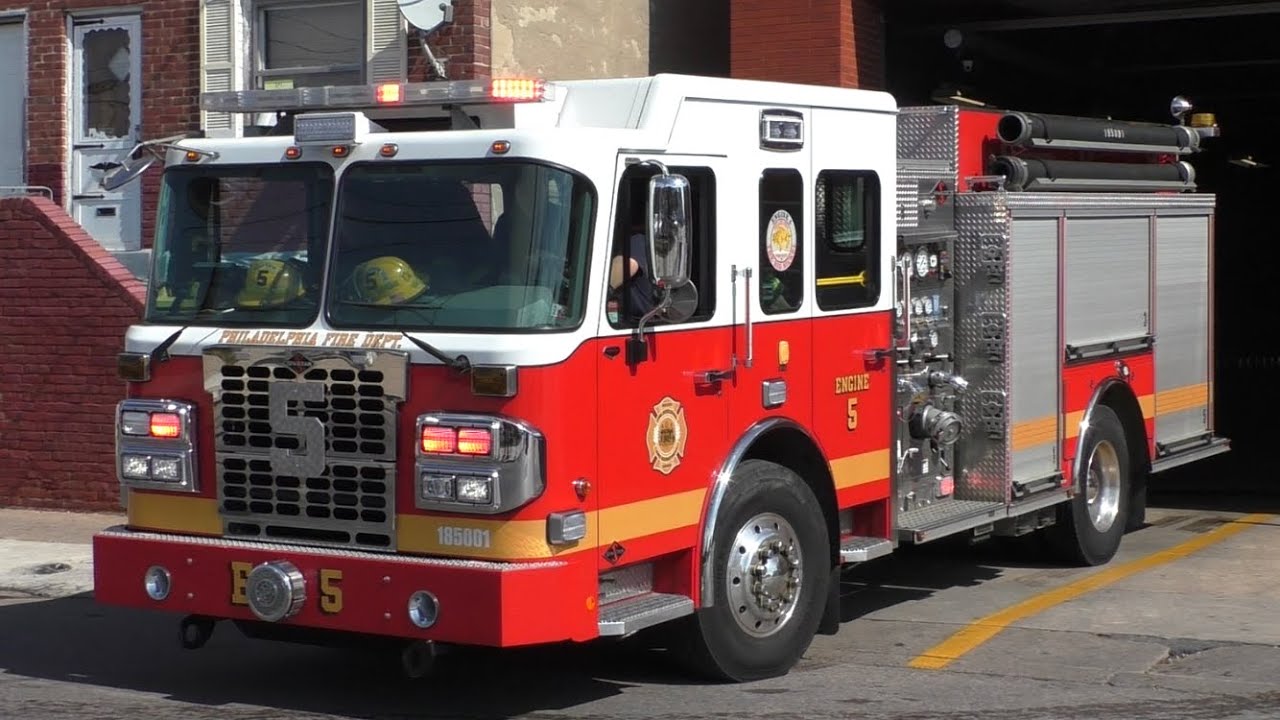 Philadelphia Fire Department Engine 5 Responding 10/2/19
