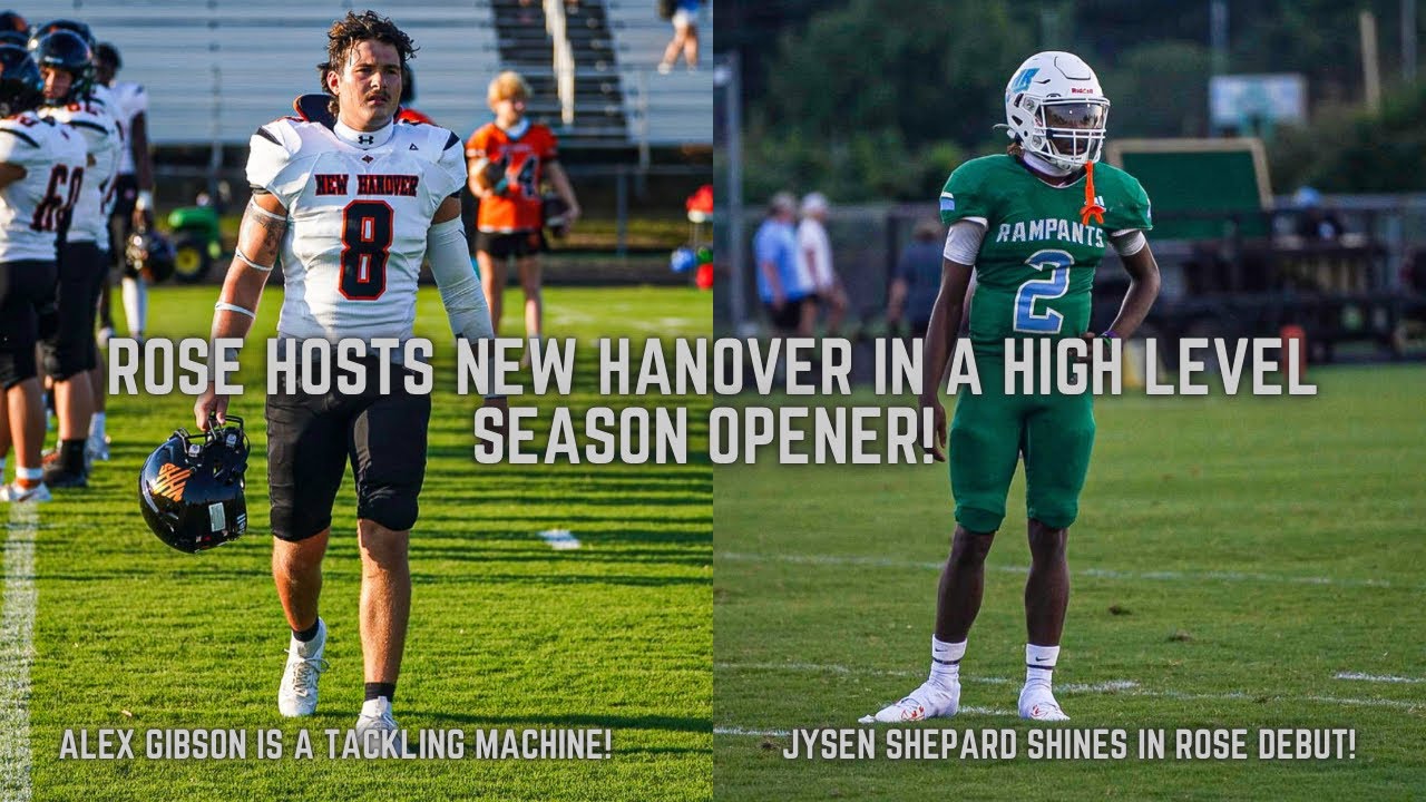 J.H. Rose hosts New Hanover as high football returns to ENC! Full highlights!🏈
