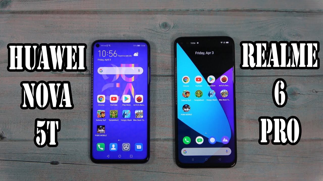 Huawei nova 5T vs Realme 6 Pro | SpeedTest and Camera comparison