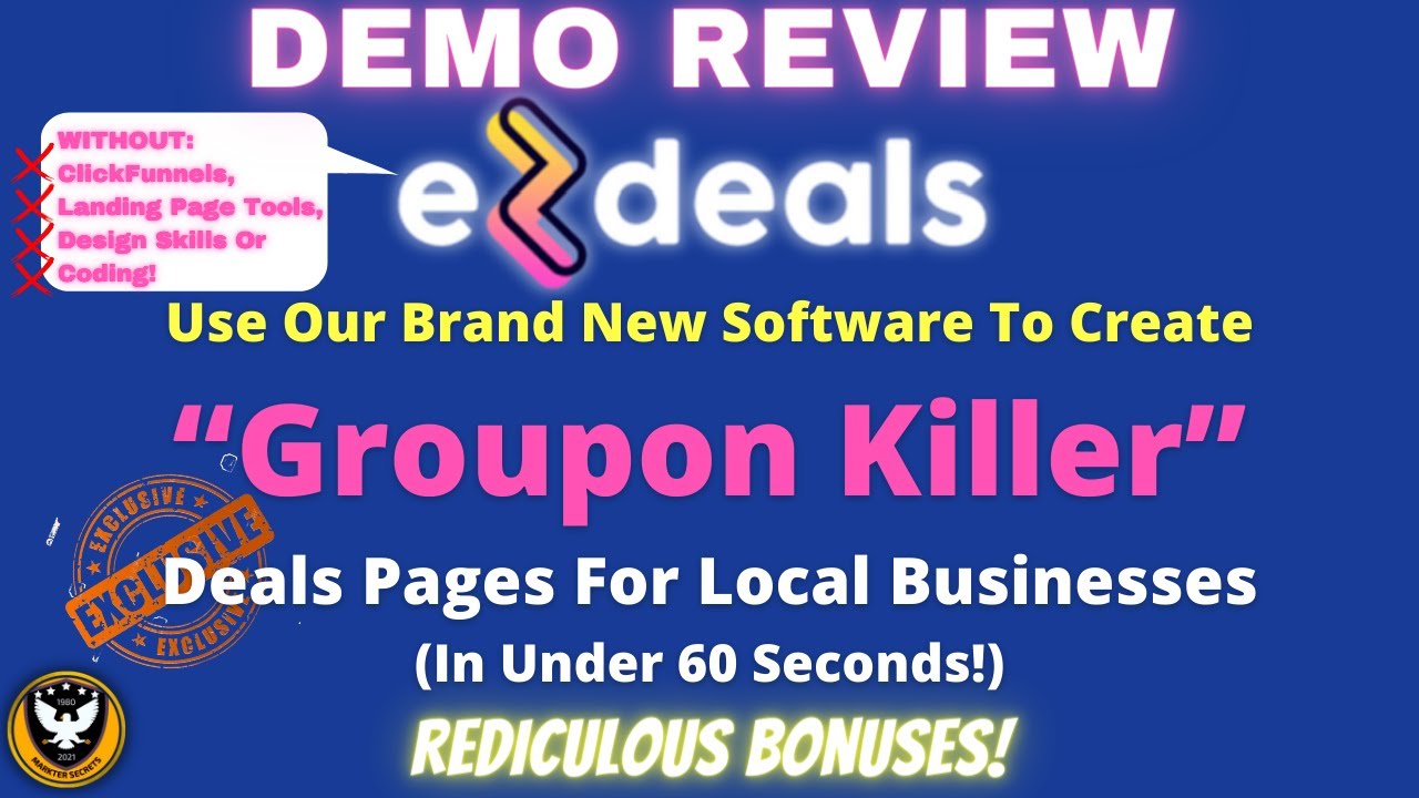 EZDeals Demo 🔥 NEW Software Create Deals Pages For Local Businesses 🔥