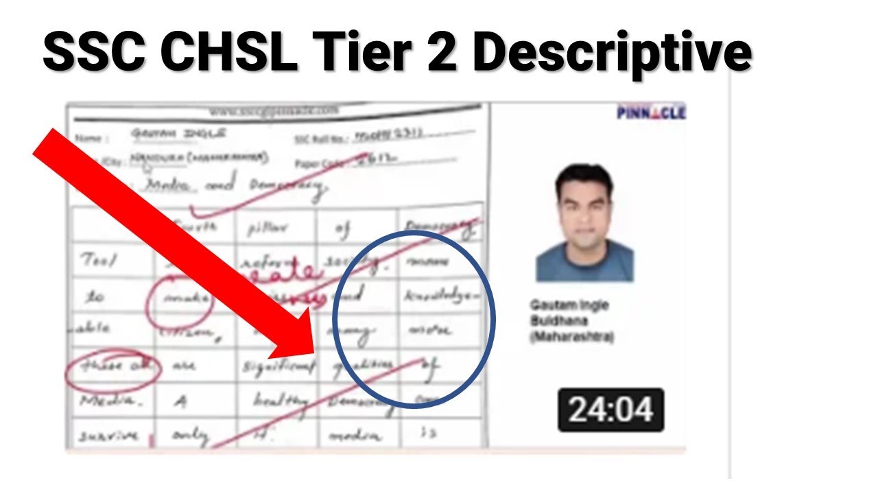 ssc chsl tier 2 descriptive paper I preparation tips I essay Letter I exam related