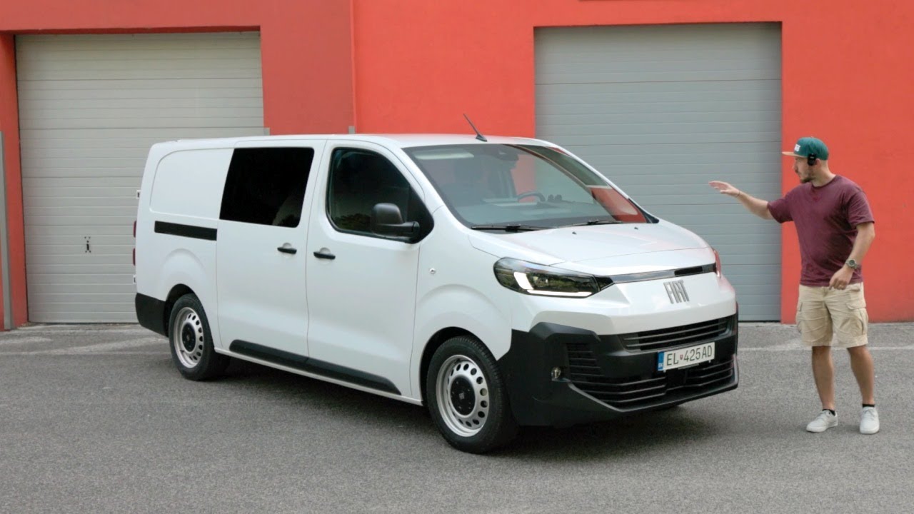 TEST Fiat E-Scudo CREW CAB L3 - odvezie skoro tonu
