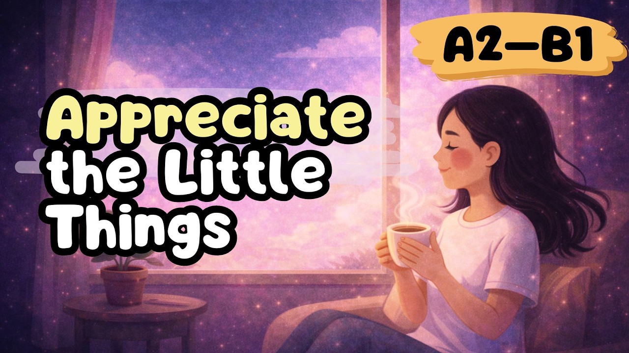 Appreciate the Little Things | Simple English with Glow & Grow (A2–B1 Listening Practice)