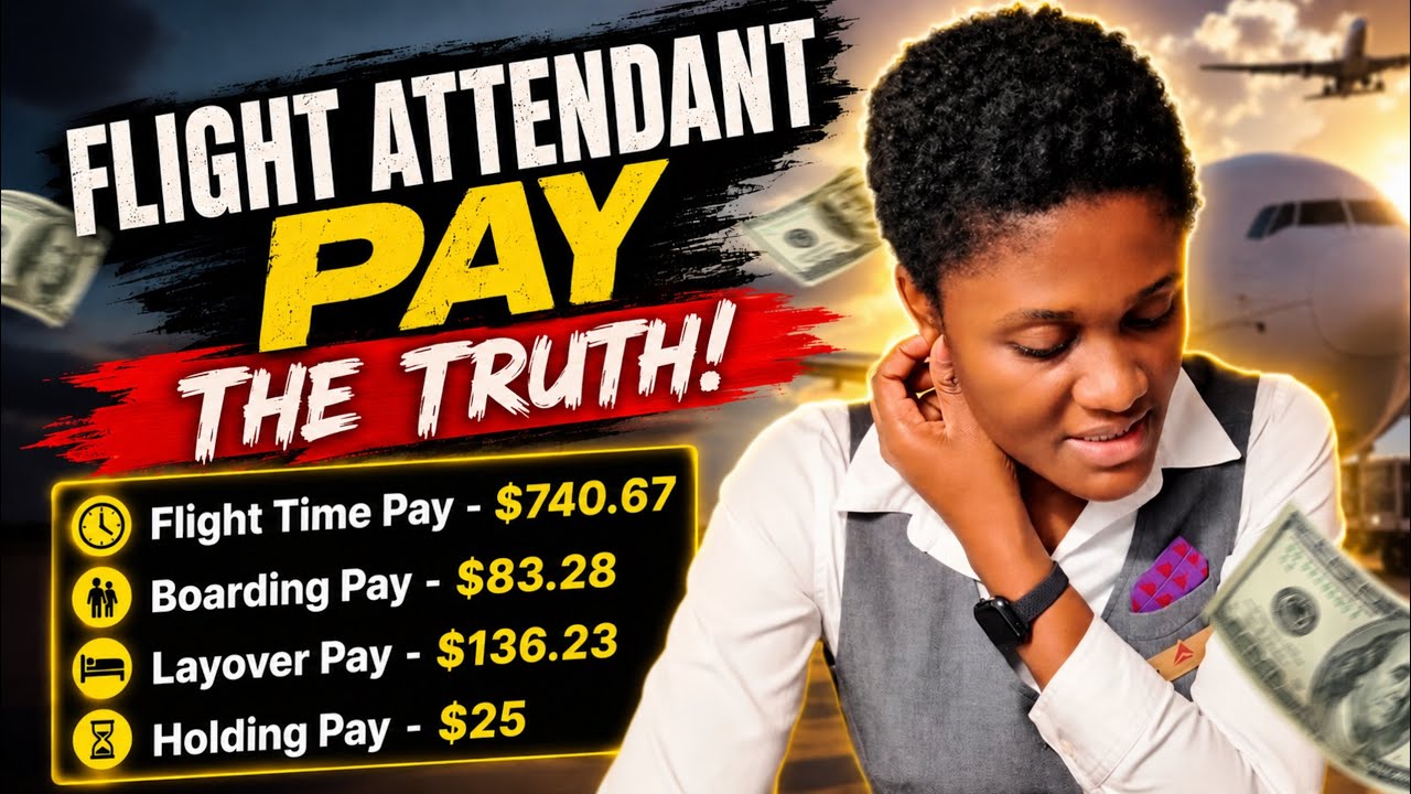What a Flight Attendant Paycheck ACTUALLY Looks Like | Real Life of a Flight Attendant