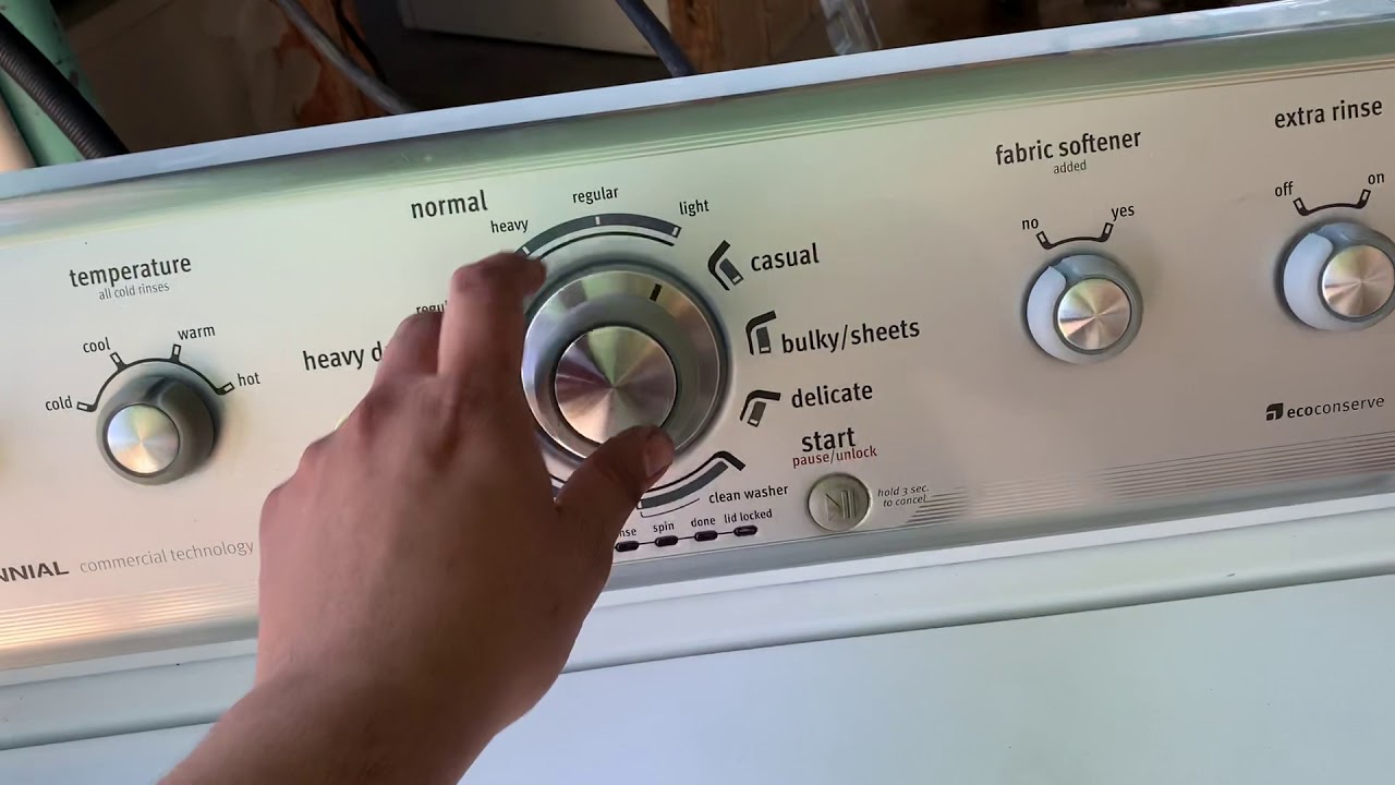 Reprogramasion de lavadora Maytag centennial