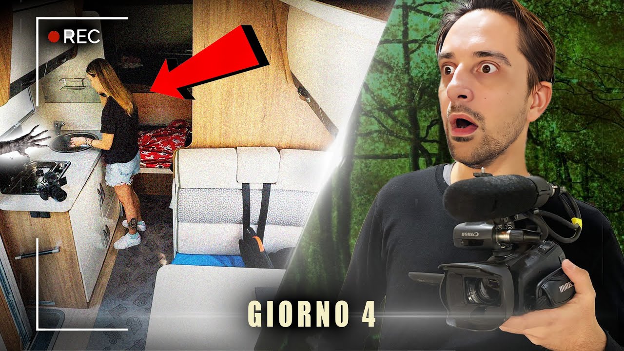 C'è qualcuno che spia Debby nel camper !!! Non è umano, filmato spaventoso