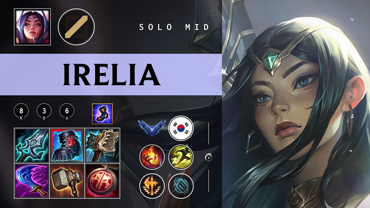 Irelia Mid vs Syndra - KR Diamond Patch 26.03