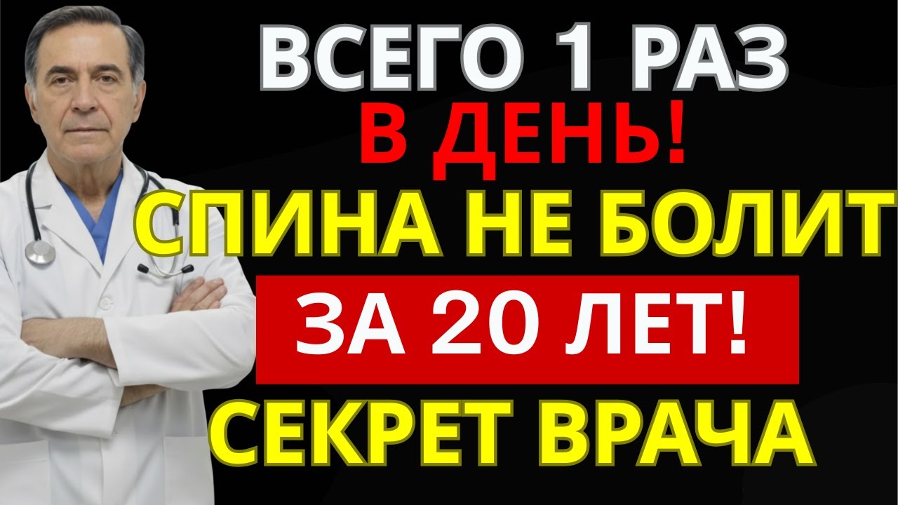 Забудьте о боли в пояснице! Врач показал самое простое и рабочее упражнение | ЗДОРОВЬЕ ДАРОМ
