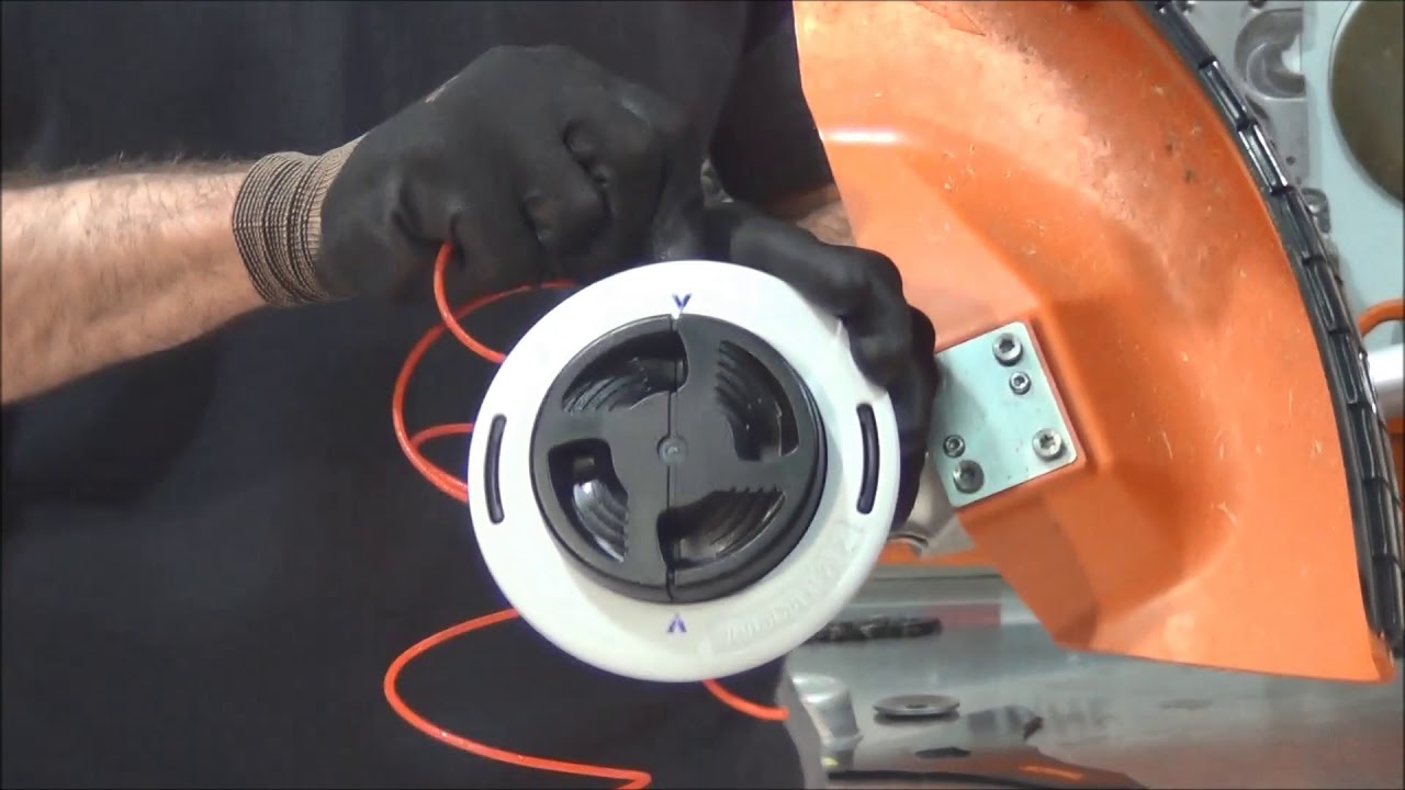 טעינת חוט מהירה בקסטה של חרמש