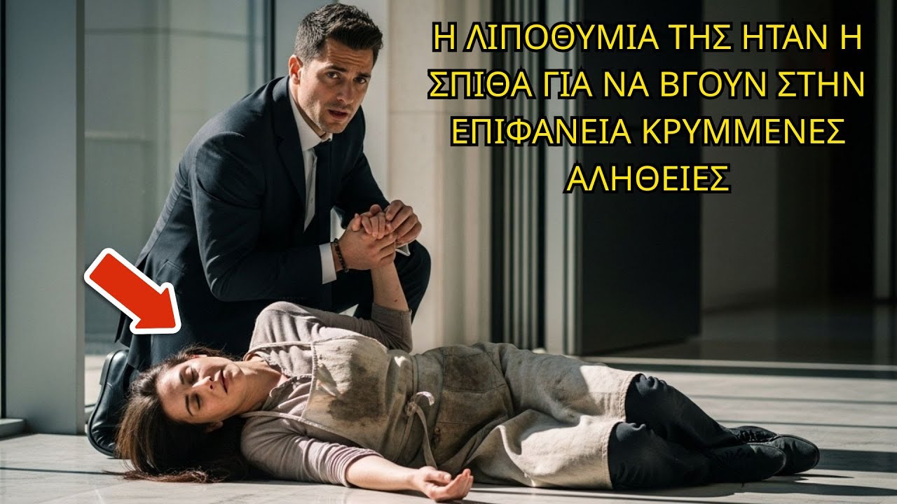 Η ΚΑΘΑΡΙΣΤΡΙΑ ΛΙΠΟΘΥΜΑ ΑΠΟ ΤΗΝ ΠΕΙΝΑ ΣΤΑ ΠΟΔΙΑ ΤΟΥ ΣΤΕΛΕΧΟΥΣ... ΚΑΙ ΜΥΣΤΙΚΑ ΑΡΧΙΖΟΥΝ ΝΑ ΞΕΘΑΒΟΝΤΑΙ