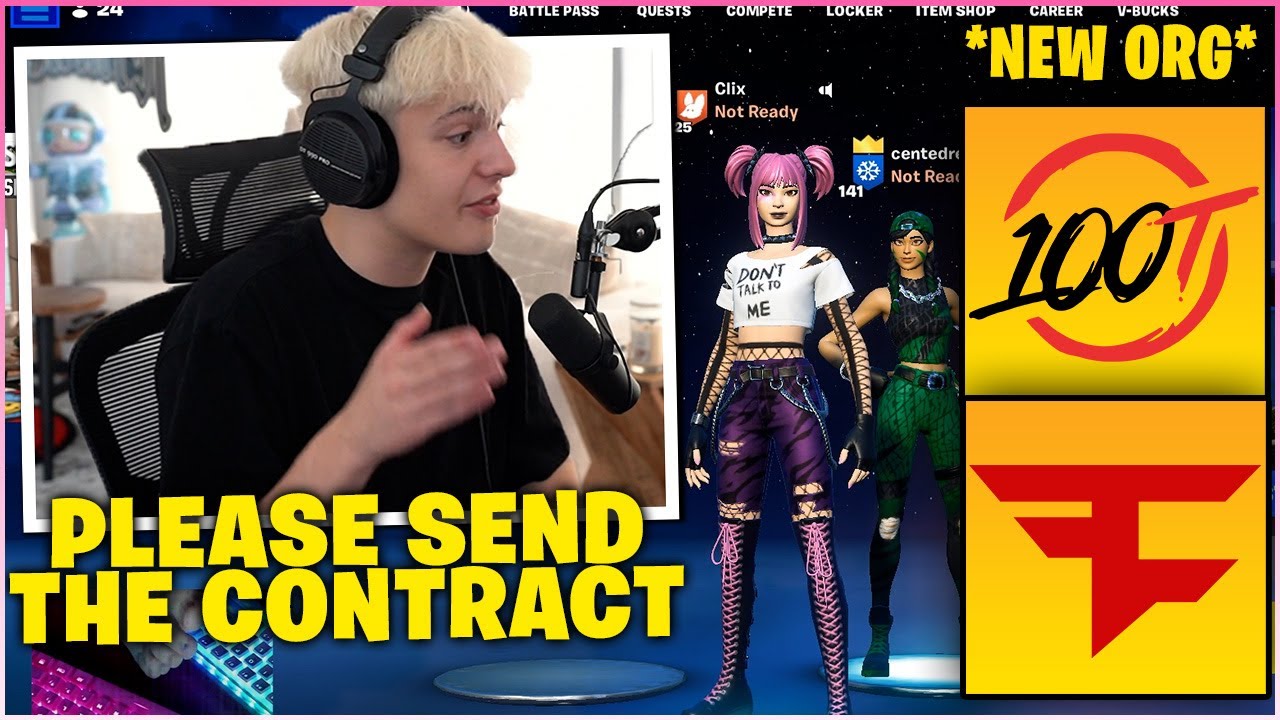 CLIX Calls Out His NEW ORG For The CONTRACT & Plays WAGER For The FIRST TIME With Mythic PUMP!