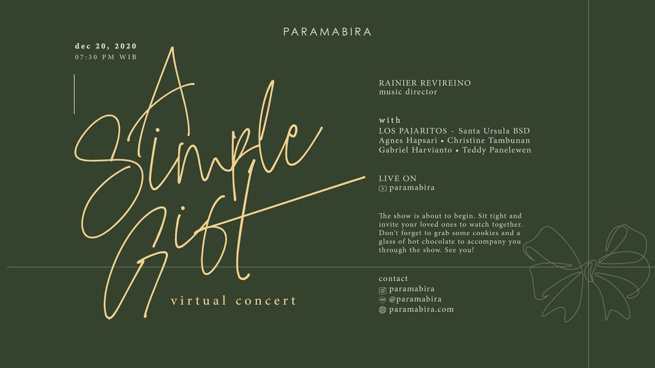 PARAMABIRA: A Simple Gift - Virtual Christmas Concert