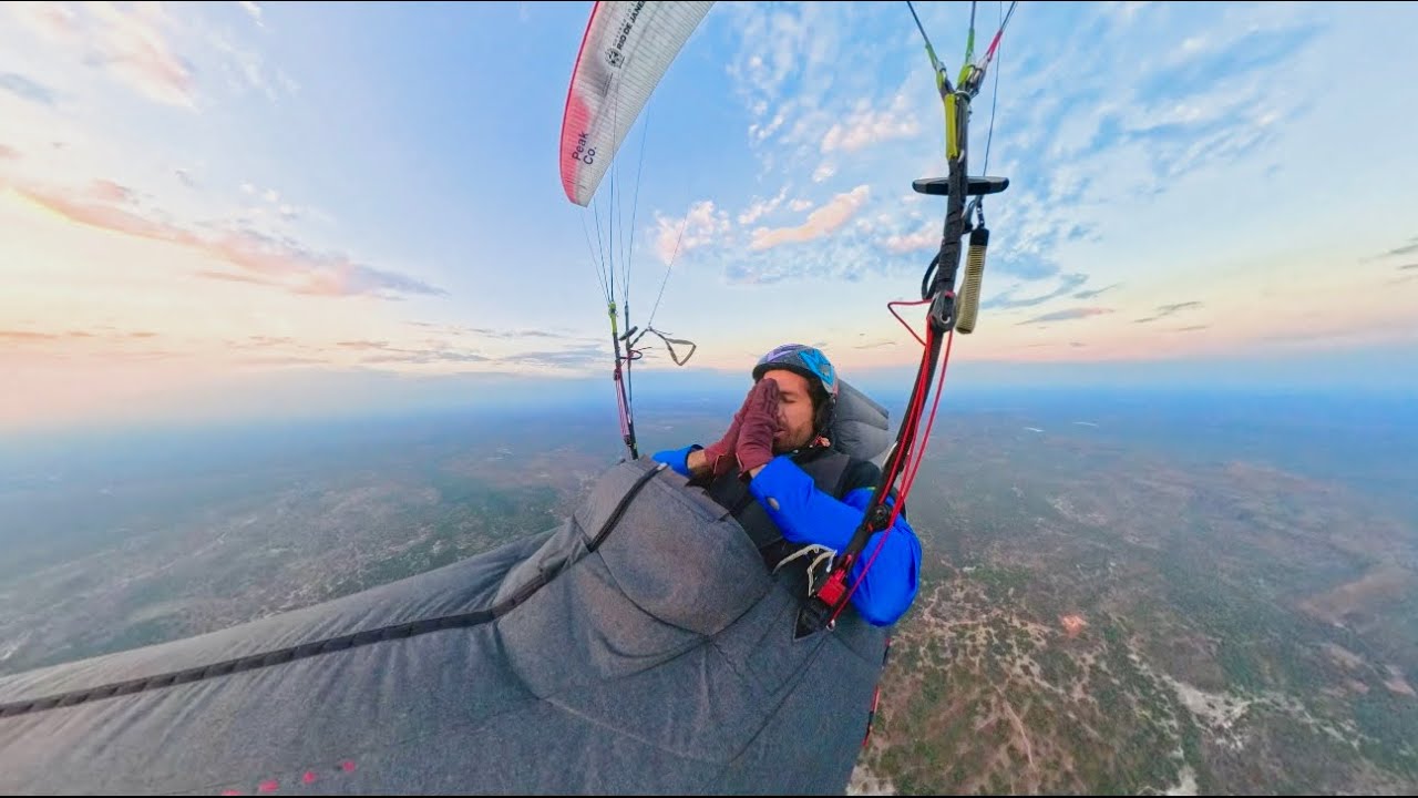 RECORDE! 548 km voando de parapente 10h de voo 