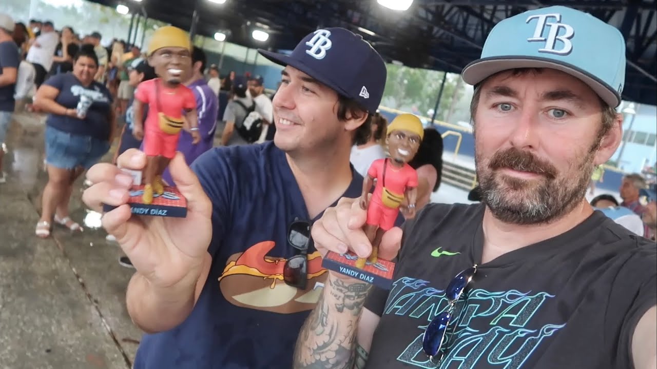 Bobblehead Day Turned Into Rainy Mess In St Pete - Camera Problems & Wild Florida Weather / Rays WIN
