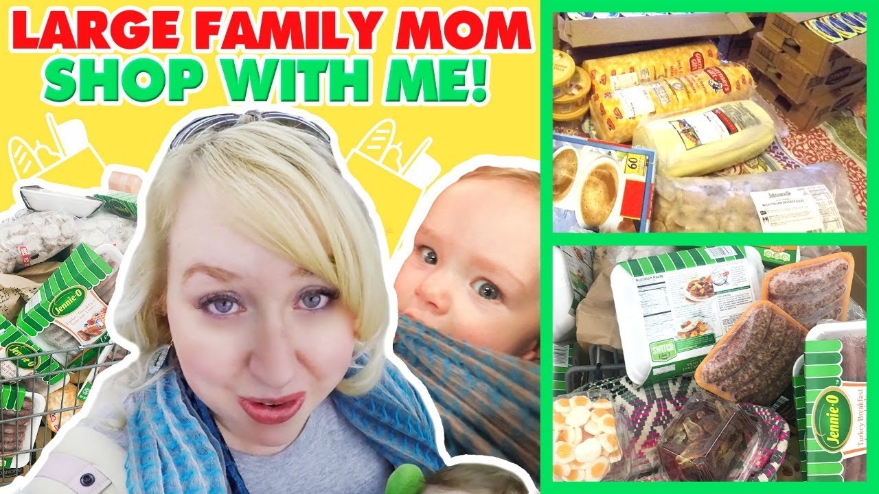 SHOP WITH ME FOR MY LARGE FAMILY + SHARP SHOPPER DISCOUNT GROCERY HAUL!