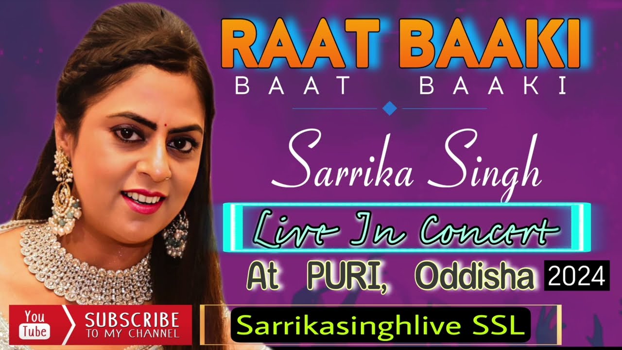 Sarrika Singh Live | Live In Concert | Puri  Oddisha | Raat Baaki | Bappi Lahiri | Amitabh Bachchan