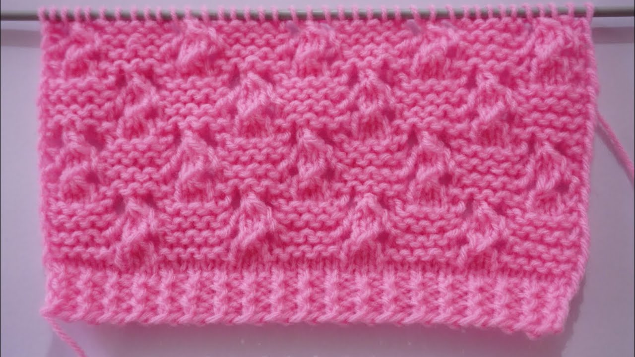 Pretty Knitting Stitch Pattern For Babies Sweater/Cardigan