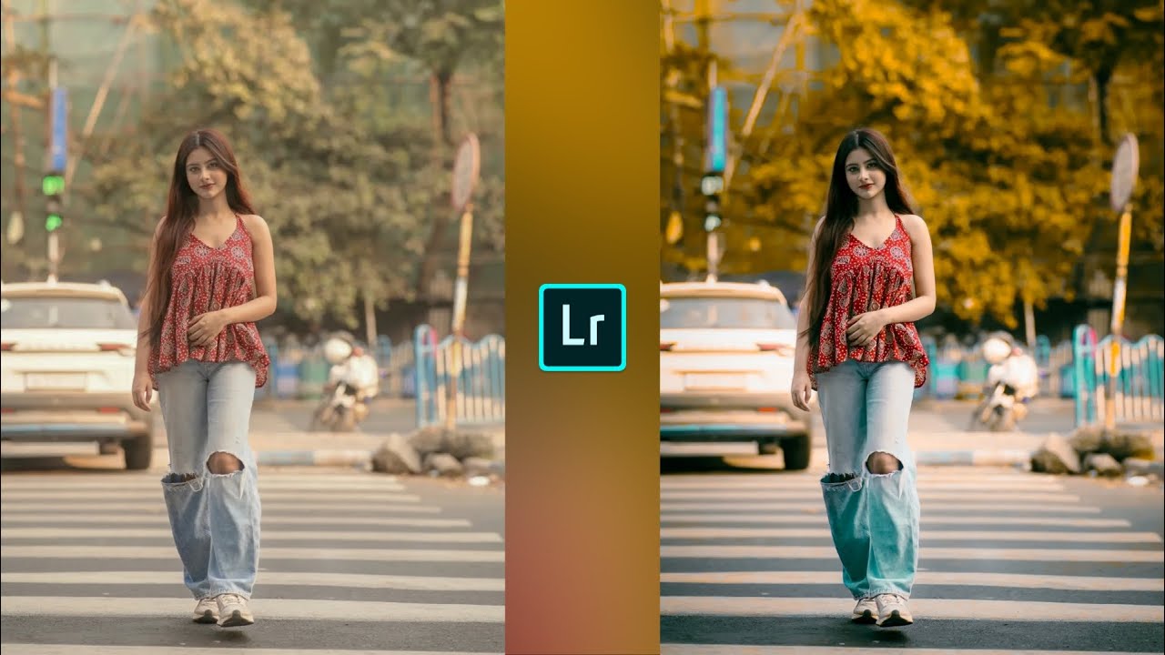 Golden and blue tone Lightroom photo editing//Lightroom preset download free//
