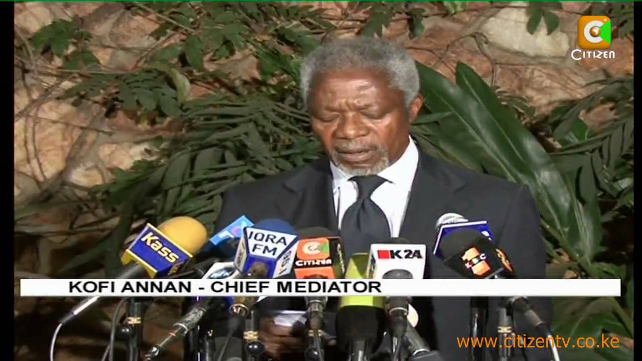Annan Meets Kibaki and Raila
