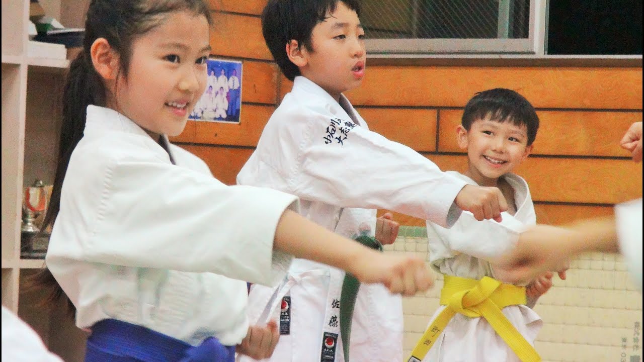 空手大好き！大志塾の子供たち,Kids class of Naka shihan's dojo(Taishi-jyuku)