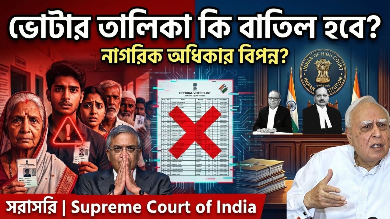 “SIR বিতর্ক: ভোটাধিকার বিপন্ন? আদালতের বড় প্রশ্ন | শুনানি বিশ্লেষণ | Supreme Court