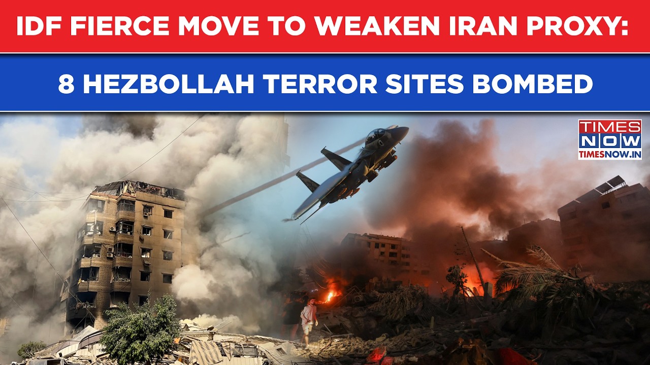 Iran VS US War: IDF's Fierce Move To Weaken Khamenei's Proxy- 8  Hezbollah Terror Sites Blown Up