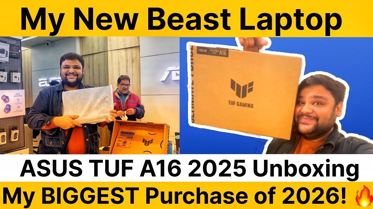 My BIGGEST Purchase of 2026! 🔥 | ASUS TUF A16 2025 Unboxing | My New Beast Laptop