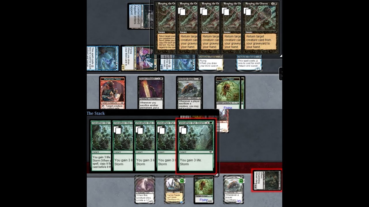 MTG Pauper League (Trophy) Mono Black Storm Sac Attack