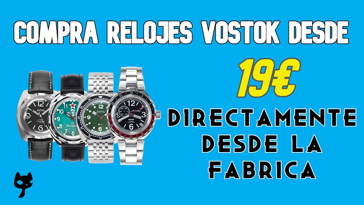El sitio online m&aacute;s BARATO donde comprar tus relojes VOSTOK!