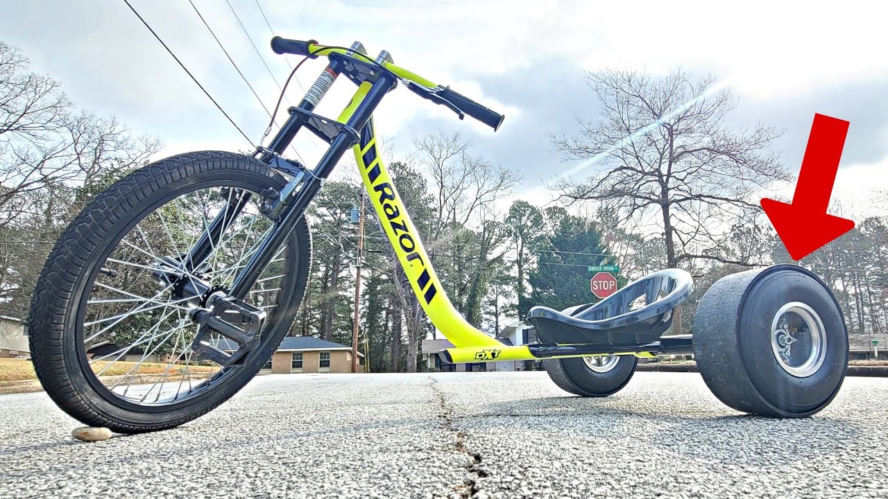 I Made It DRIFT LIKE A DREAM (How to mod Razor DXT Drift Trike with drift sleeves & upgrade wheels)