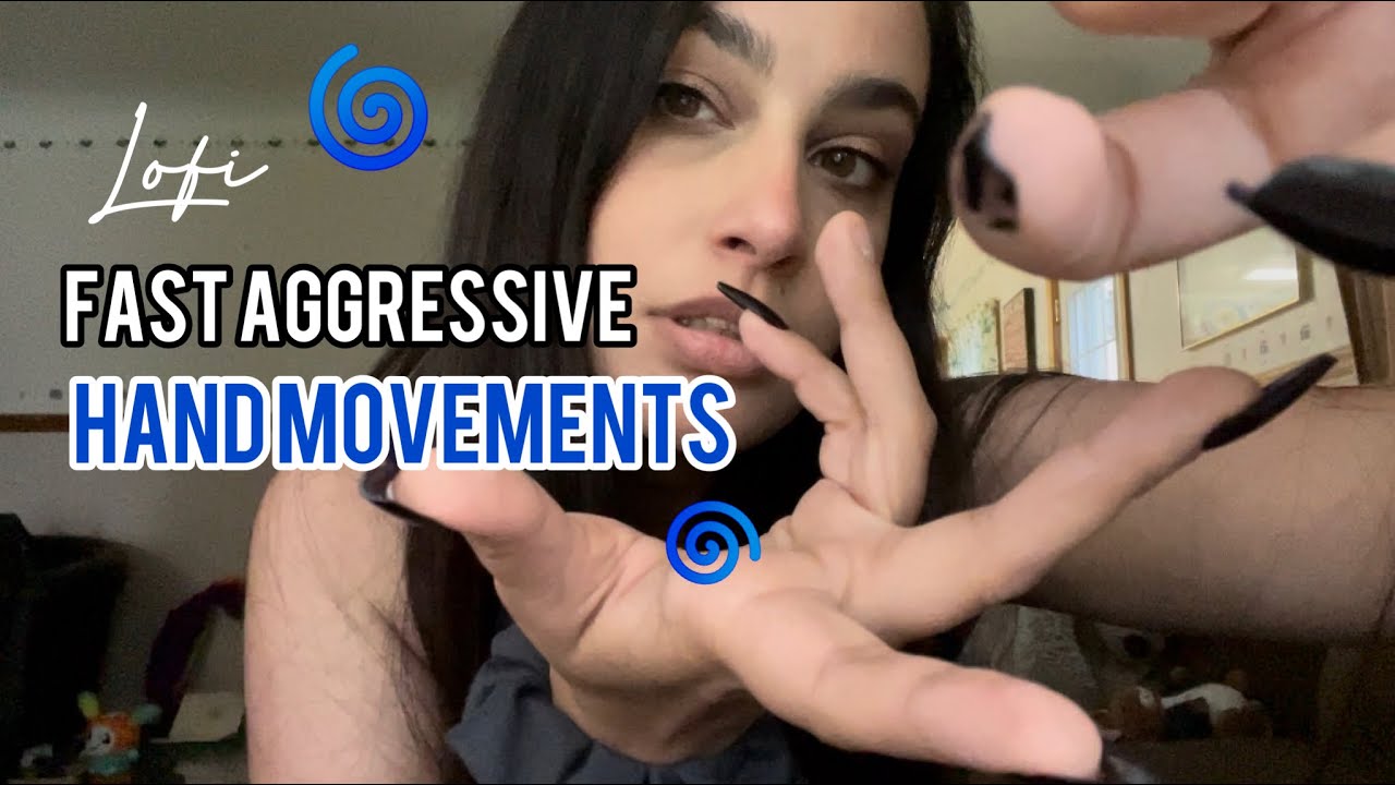 Fast Aggressive ASMR 🌀 Spiral Hand Movements & Focus Triggers 😵‍💫