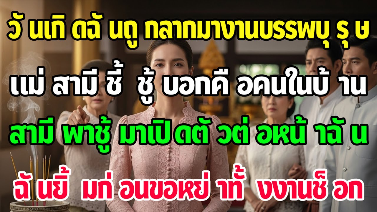 วันเกิดฉันถูกเรียกไหว้บรรพบุรุษ แม่สามีเปิดตัวชู้ ฉันยิ้มขอหย่าตรงนั้น ทั้งงานช็อก