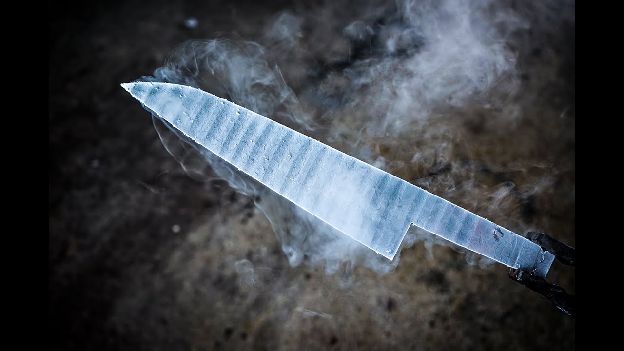 Frozen knife from stainless steel