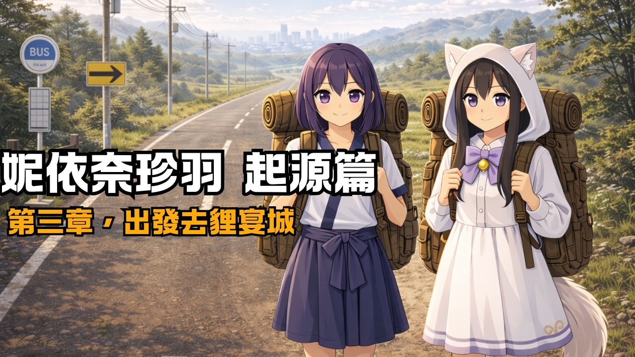 妮依奈珍羽 起源篇第三章  出發去貍宴城[中日字幕]#ai生成影片 #ai生成アニメ作品 #AI動畫 #奈羽